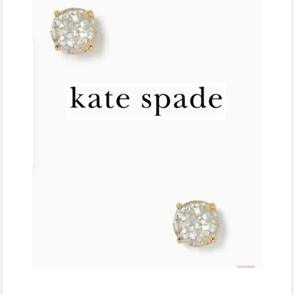Kate Spade glitter gumdrop earrings NWT‎
